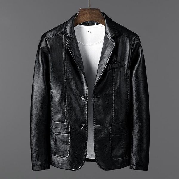 leather jacket men fashion autumn winter plus velvet thickening men's coat business slim quality brand motorcycle jacket men, Black
leather jacket men fashion autumn winter plus velvet thickening men's coat business slim quality brand motorcycle jacket men, Black