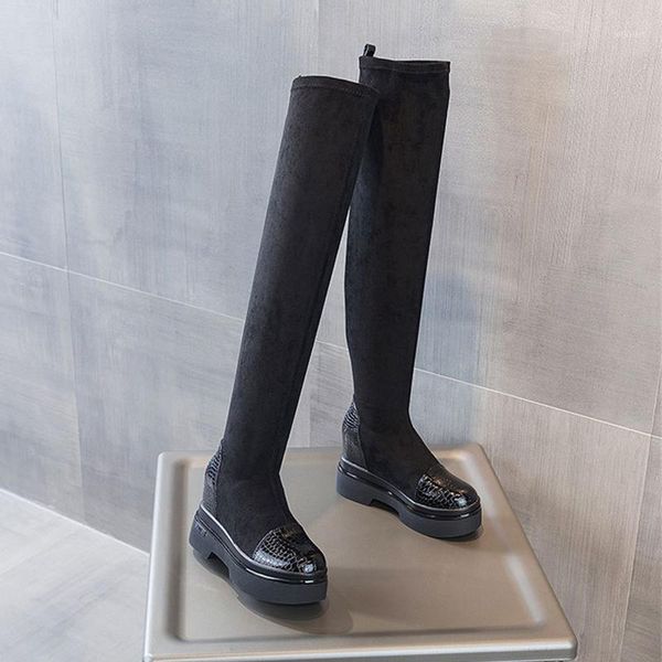 women spring winter over the knee heels boots quality suede long comfort square botines mujer thigh high boots steinmeier1, Black
women spring winter over the knee heels boots quality suede long comfort square botines mujer thigh high boots steinmeier1, Black