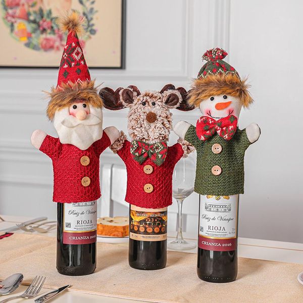 santa claus snowman elk wine bottle cover 2020 decor for home merry christmas ornament navidad natal new year 2021
santa claus snowman elk wine bottle cover 2020 decor for home merry christmas ornament navidad natal new year 2021