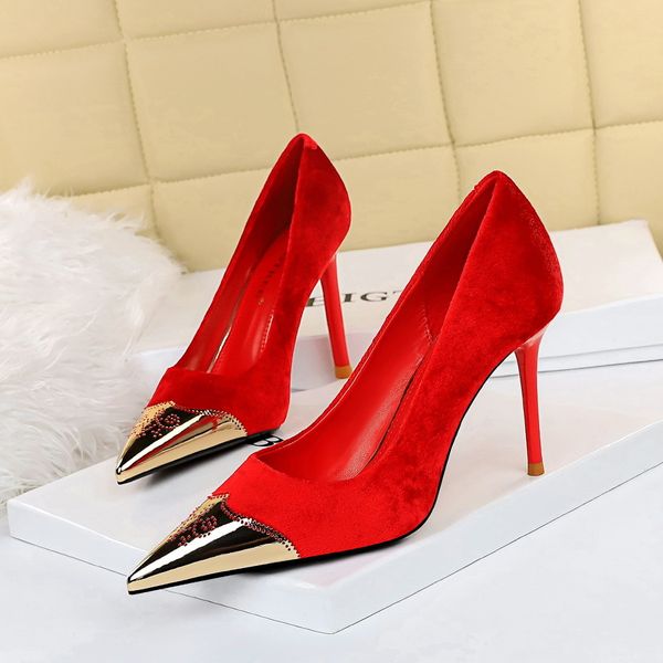 2020 and banquet was thin stiletto suede metal mouth to ladies'only shoes matx, Black
2020 and banquet was thin stiletto suede metal mouth to ladies'only shoes matx, Black