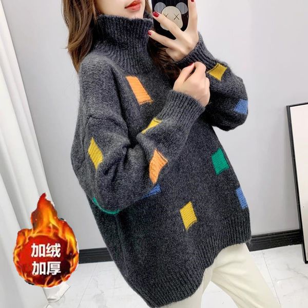 heavy 2021 new cashmere autumn/lazy winter wind red net turtleneck big sweater for woman n70v, White;black
heavy 2021 new cashmere autumn/lazy winter wind red net turtleneck big sweater for woman n70v, White;black