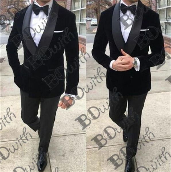 black shawl lapel men suits tuxedos slim fit formal wedding suits tuxedos for men groom custom made homme (jacket+pants)1, White;black
