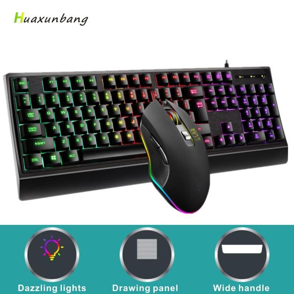 keyboard mouse combos wired suit usb mute key color light 3200dpi game mechanical handle suitable for pc / iaptop
keyboard mouse combos wired suit usb mute key color light 3200dpi game mechanical handle suitable for pc / iaptop