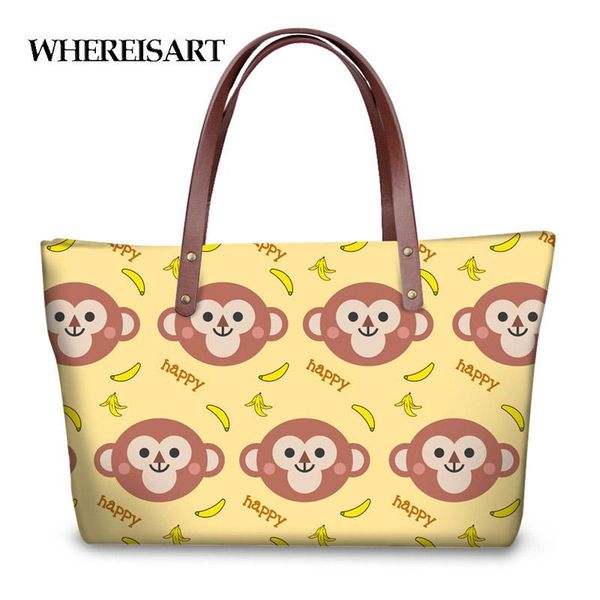 whereisart cartoon monkey design women handbags cute youth girls large tote bags casual ladies big travel beach bag bolsa mujer
whereisart cartoon monkey design women handbags cute youth girls large tote bags casual ladies big travel beach bag bolsa mujer
