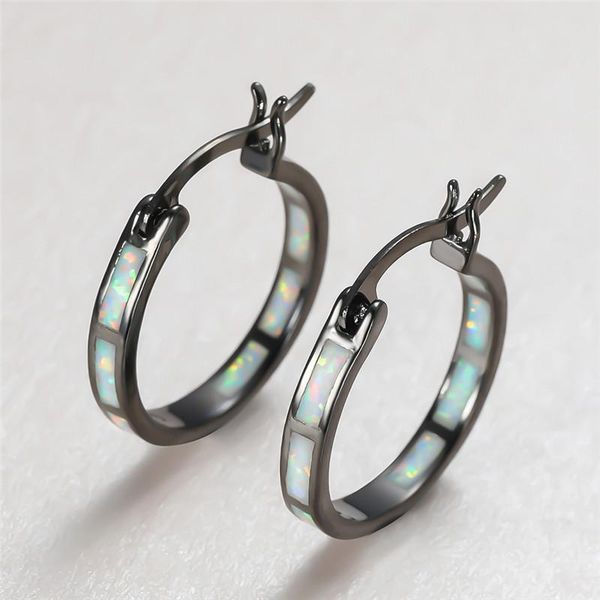 hoop & huggie vintage black gold white blue opal stone earrings for women fashion round circle female wedding birthstone jewelry, Golden;silver
hoop & huggie vintage black gold white blue opal stone earrings for women fashion round circle female wedding birthstone jewelry, Golden;silver