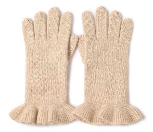 five fingers gloves autumn and winter cashmere knitted ruffled solid color warmth finger inner mongolia, Blue;gray
five fingers gloves autumn and winter cashmere knitted ruffled solid color warmth finger inner mongolia, Blue;gray