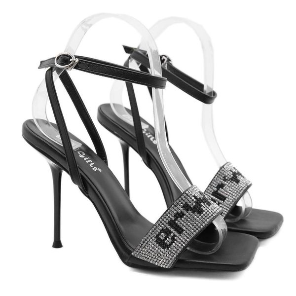 2021 new -fashioned thin heels strass party lady head sandals women's shoes y931, Black
2021 new -fashioned thin heels strass party lady head sandals women's shoes y931, Black