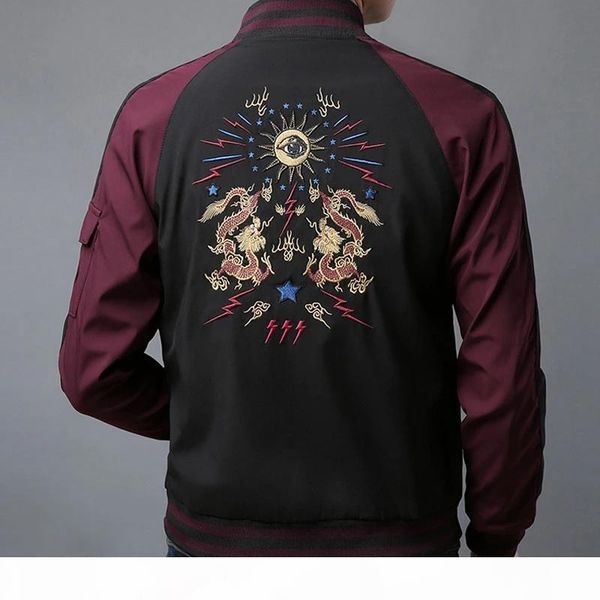 us size dragon embroidery jacket men streetwear japan style jacket vintage baseball coat bomber jackets male dg146, Black;brown
us size dragon embroidery jacket men streetwear japan style jacket vintage baseball coat bomber jackets male dg146, Black;brown