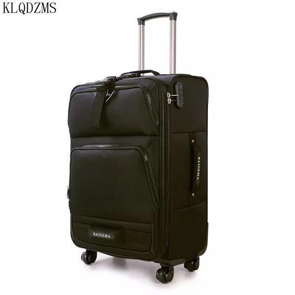 klqdzms 20/24/ waterproof oxford cloth trolley case rolling luggage travel suitcase on wheels lj201118
klqdzms 20/24/ waterproof oxford cloth trolley case rolling luggage travel suitcase on wheels lj201118