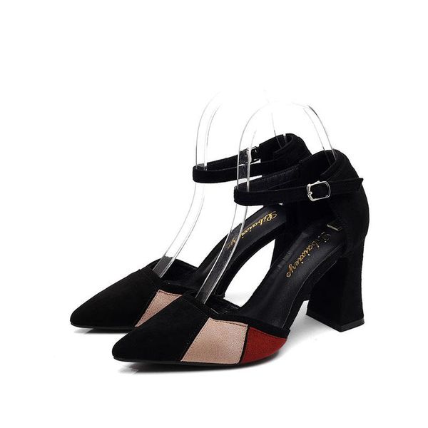korean versatile pointed women's shoes, one word buckle high heels, new fashionable women's sandals in summer 2021, Black
korean versatile pointed women's shoes, one word buckle high heels, new fashionable women's sandals in summer 2021, Black