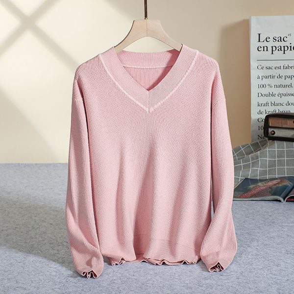 2021 new oversized v women sweater autumn winter solid knitted pullover peppy style o neck female jumper pull femme arhr, White;black
2021 new oversized v women sweater autumn winter solid knitted pullover peppy style o neck female jumper pull femme arhr, White;black