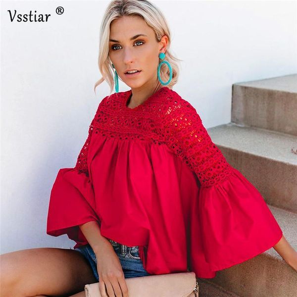 vsstiar summer long sleeve blouse women plus size elegant office work casual black red hollow out lace patchwork blouse1, White
vsstiar summer long sleeve blouse women plus size elegant office work casual black red hollow out lace patchwork blouse1, White