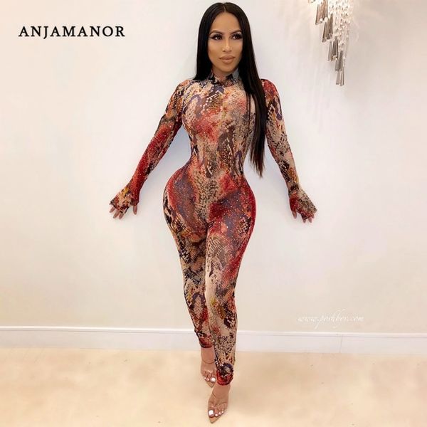 anjamanor snake skin print mesh sheer jumpsuit women one piece outfits party club long sleeve bodycon rompers d87-aa46 t200509, Black;white
anjamanor snake skin print mesh sheer jumpsuit women one piece outfits party club long sleeve bodycon rompers d87-aa46 t200509, Black;white