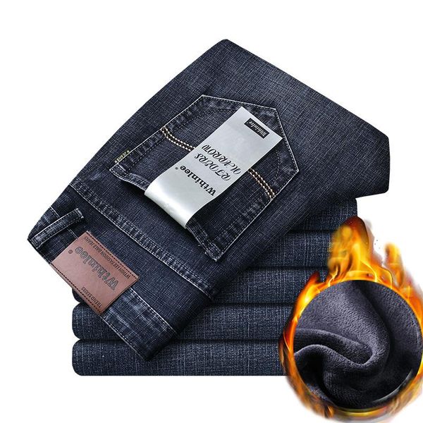 2020 men fashion winter jeans men gray color slim fit stretch thick velvet pants warm jeans casual fleece trousers male, Blue
2020 men fashion winter jeans men gray color slim fit stretch thick velvet pants warm jeans casual fleece trousers male, Blue