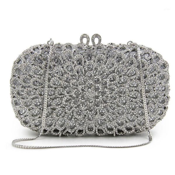 new arrival silver crystal floral clutch rhinestone flower evening clutch bag women metal hard box party handbags wedding purse1
new arrival silver crystal floral clutch rhinestone flower evening clutch bag women metal hard box party handbags wedding purse1