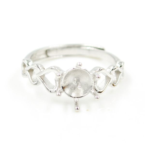 s925 sterling silver love heart pearl beads ring mountings jewelry making diy fashion rings mounts fittings size 6-9 adjustable, Slivery;crystal
s925 sterling silver love heart pearl beads ring mountings jewelry making diy fashion rings mounts fittings size 6-9 adjustable, Slivery;crystal