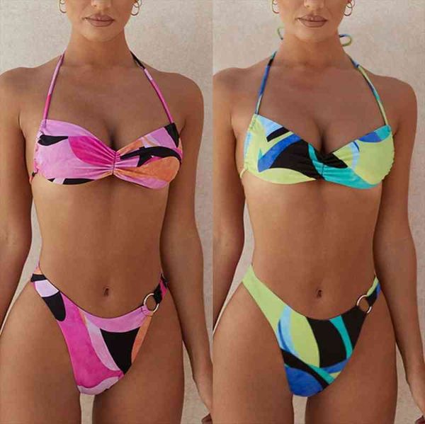print halter bikini high waisted swimwear women push up bathing suit women high cut beach wear brazilian biquini, White;black
print halter bikini high waisted swimwear women push up bathing suit women high cut beach wear brazilian biquini, White;black