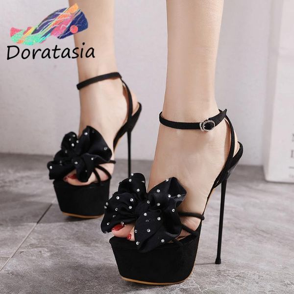 doratasiawomen solid buckle platform thin high heel shoes butterfly knot fashion design sandals women sandals, Black
doratasiawomen solid buckle platform thin high heel shoes butterfly knot fashion design sandals women sandals, Black