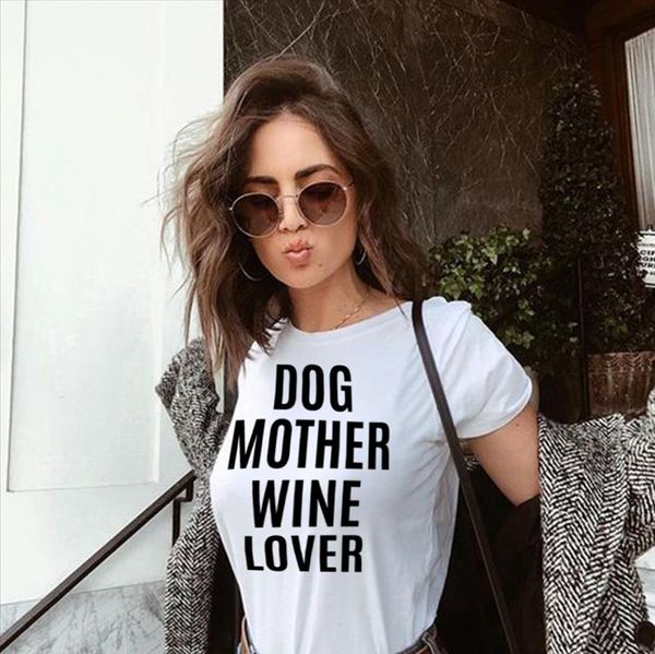 dog mother wine lover t shirt women summer short sleeve tumblr t shirt 90s female fashion tshirt outfits clothing, White
dog mother wine lover t shirt women summer short sleeve tumblr t shirt 90s female fashion tshirt outfits clothing, White