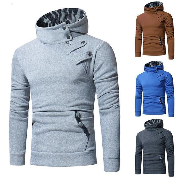 court buckle man leisure time even midnight loose coat european code camouflage split joint hoodie male1, Black
court buckle man leisure time even midnight loose coat european code camouflage split joint hoodie male1, Black