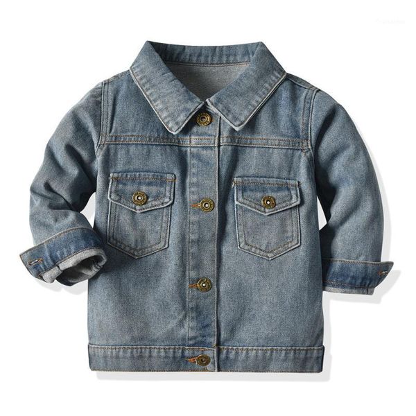 and new fashion infant boys girls high-quality buttonned long sleeve denim jacket&coat casual daily outerwear1, Blue;gray
and new fashion infant boys girls high-quality buttonned long sleeve denim jacket&coat casual daily outerwear1, Blue;gray