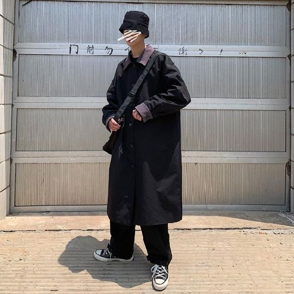 men's trench coats windbreaker 2021 autumn slim pure color long -selling loose casual personality youth wear, Tan;black
men's trench coats windbreaker 2021 autumn slim pure color long -selling loose casual personality youth wear, Tan;black