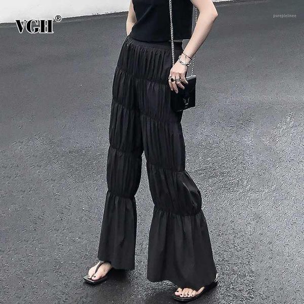 vgh elegant chiffon women full length pants high waist loose lantern pleated wide leg pants for female fashion clothing 2020 new1, Black;white
vgh elegant chiffon women full length pants high waist loose lantern pleated wide leg pants for female fashion clothing 2020 new1, Black;white