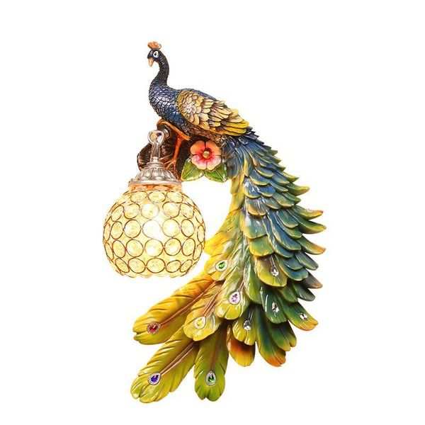 wall lamp european luxury bohemia color peacock led lusters crystal lampshade light bedroom bedside resin sconce
wall lamp european luxury bohemia color peacock led lusters crystal lampshade light bedroom bedside resin sconce