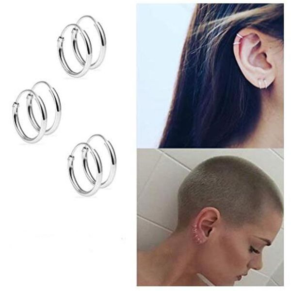 hoop & huggie 1 pair/set earring fashion women girl simple round circle small ear stud punk hip-hop earrings jewelry, Golden;silver
hoop & huggie 1 pair/set earring fashion women girl simple round circle small ear stud punk hip-hop earrings jewelry, Golden;silver
