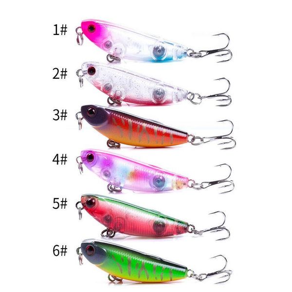 1pc mini pencil bait 5cm 5g floating fishing lure popper small plastic hard bait isca artificial pike crankbait fishin qylgst
1pc mini pencil bait 5cm 5g floating fishing lure popper small plastic hard bait isca artificial pike crankbait fishin qylgst