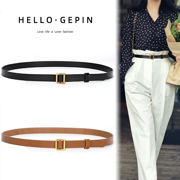 women's slim decorated suit with dress, waist closing jeans, black leather, fashionable and versatile belt, Black;brown
women's slim decorated suit with dress, waist closing jeans, black leather, fashionable and versatile belt, Black;brown