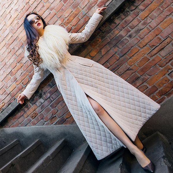 female winter new x-long parka fashion large real fur collar ladies skirt jacket casual slim temperament wadded cotton coat z5771, Tan;black
female winter new x-long parka fashion large real fur collar ladies skirt jacket casual slim temperament wadded cotton coat z5771, Tan;black
