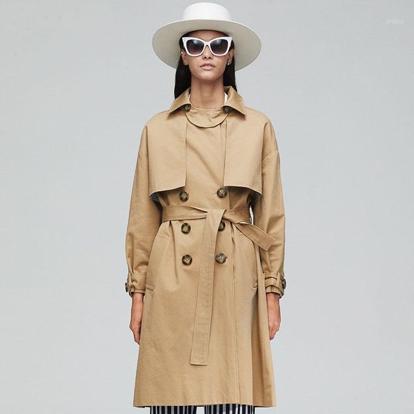 england style long trench coat women fashion classic double breasted belt trench coat casual business outerwear1, Tan;black
england style long trench coat women fashion classic double breasted belt trench coat casual business outerwear1, Tan;black