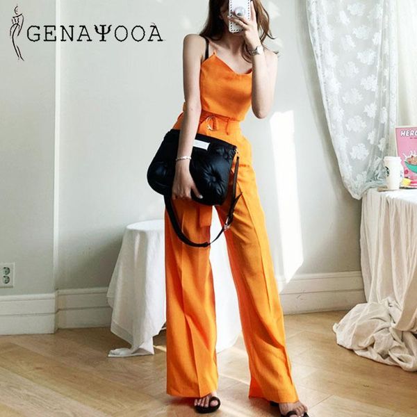 two piece dress genayooa sleeveless halter set and pants 2021 summer korean 2 women tracksuit high waist sets1, White
two piece dress genayooa sleeveless halter set and pants 2021 summer korean 2 women tracksuit high waist sets1, White