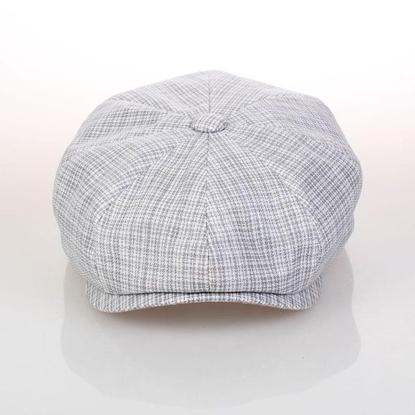 linen newsboy cap men women spring summer beret british style octagonal cap plaid vintage male female flat baker hat blm246, Blue;gray
linen newsboy cap men women spring summer beret british style octagonal cap plaid vintage male female flat baker hat blm246, Blue;gray