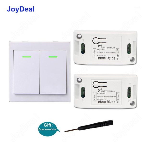 joydeal 433mhz 86 wall panel wireless remote transmitter 2 button sticky rf tx smart home ac 110v 220v 1ch remote control switch1
joydeal 433mhz 86 wall panel wireless remote transmitter 2 button sticky rf tx smart home ac 110v 220v 1ch remote control switch1