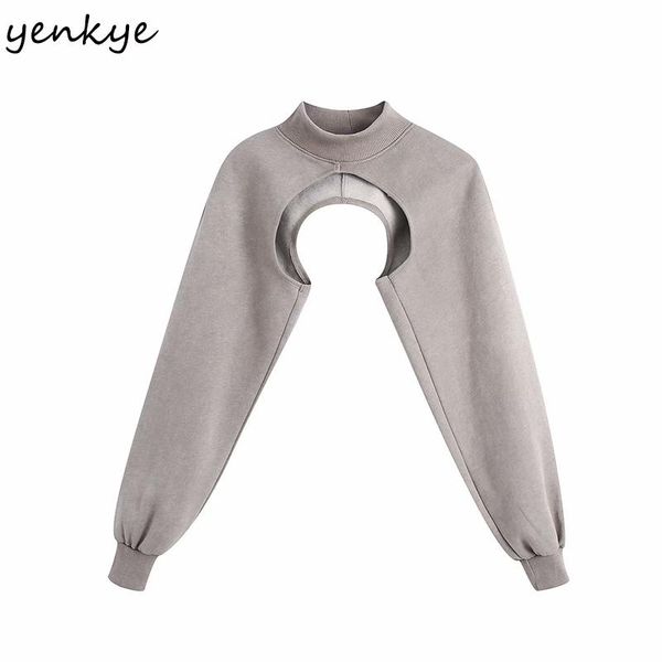 women's hoodies & sweatshirts yenkye vintage gray arm warmers cropped sweatshirt women high neck long sleeve casual pullover, Black
women's hoodies & sweatshirts yenkye vintage gray arm warmers cropped sweatshirt women high neck long sleeve casual pullover, Black