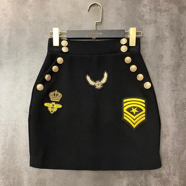 2020 celebrity with new spring embroidered badges label projects double row gold buckle package skirt hip rll8, Black
2020 celebrity with new spring embroidered badges label projects double row gold buckle package skirt hip rll8, Black