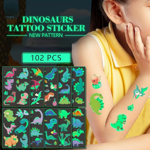 dinosaur luminous tattoo sticker children's cartoon fun tyrannosaurus rex waterproof temporary reward fake whatsapp anime colored drawi
dinosaur luminous tattoo sticker children's cartoon fun tyrannosaurus rex waterproof temporary reward fake whatsapp anime colored drawi