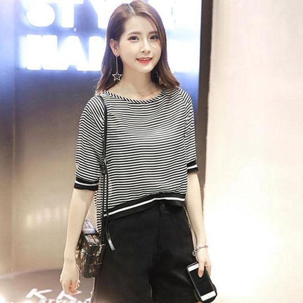 2018 new design women spring summer style chiffon blouses shirts lady casual half sleeve striped blusas dd18081, White
2018 new design women spring summer style chiffon blouses shirts lady casual half sleeve striped blusas dd18081, White