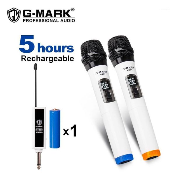microphones g-mark x120v wireless microphone recording karaoke handheld with rechargeable portable receiver easy use1
microphones g-mark x120v wireless microphone recording karaoke handheld with rechargeable portable receiver easy use1