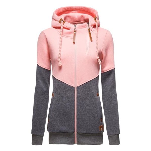 women's hoodies & sweatshirts autumn hooded sweatshirt ladies casual patchwork slim womens jackets comfortable warm long style buttocks, Black
women's hoodies & sweatshirts autumn hooded sweatshirt ladies casual patchwork slim womens jackets comfortable warm long style buttocks, Black