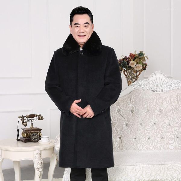new arrival winter men's long woolen coat fur collar warm woolen coats male solid color slim casual windbreaker jacket 5xl1, Black
new arrival winter men's long woolen coat fur collar warm woolen coats male solid color slim casual windbreaker jacket 5xl1, Black