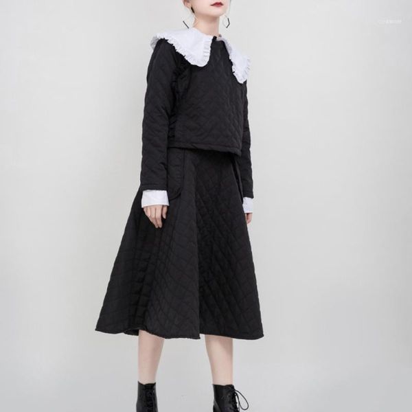 women's 2020 spring autumn black cotton padded half body skirt fashion casual temprament high waist pocket a line skirt11
women's 2020 spring autumn black cotton padded half body skirt fashion casual temprament high waist pocket a line skirt11