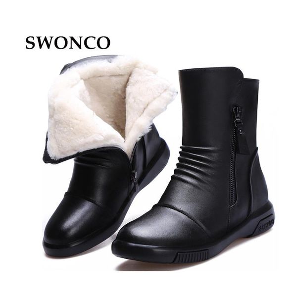 boots swonco women's winter genuine leather thick wool warm ladies boot women 2021 rubber sole mother black shoes
boots swonco women's winter genuine leather thick wool warm ladies boot women 2021 rubber sole mother black shoes