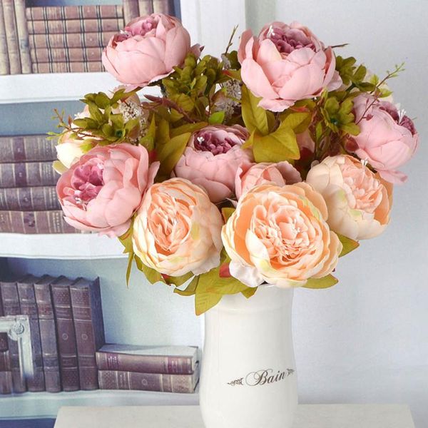 artificial peony flower bouquet home office fake floral decor wedding party silk flower bouquet
artificial peony flower bouquet home office fake floral decor wedding party silk flower bouquet
