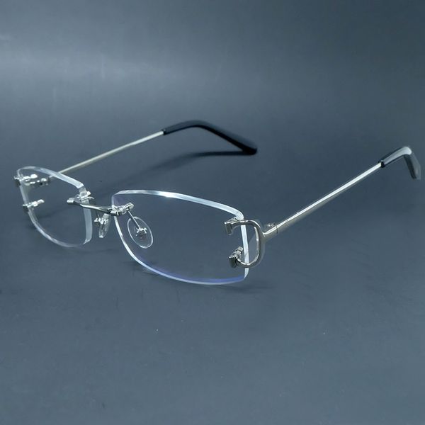 2021 new vintage rimless clear men glasses frames for fill prescription fashion eyeglasses women luxury eyewear frame o0t6, White;black
2021 new vintage rimless clear men glasses frames for fill prescription fashion eyeglasses women luxury eyewear frame o0t6, White;black