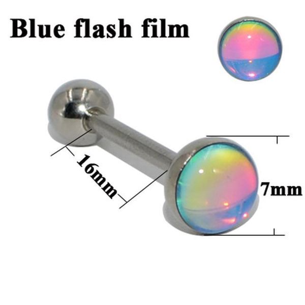 1pc 316l surgical steel tongue barbell ring flash film bling bling tongue barbell rings 14g fashion piercing body jewelry q sqcvjg, Silver
1pc 316l surgical steel tongue barbell ring flash film bling bling tongue barbell rings 14g fashion piercing body jewelry q sqcvjg, Silver
