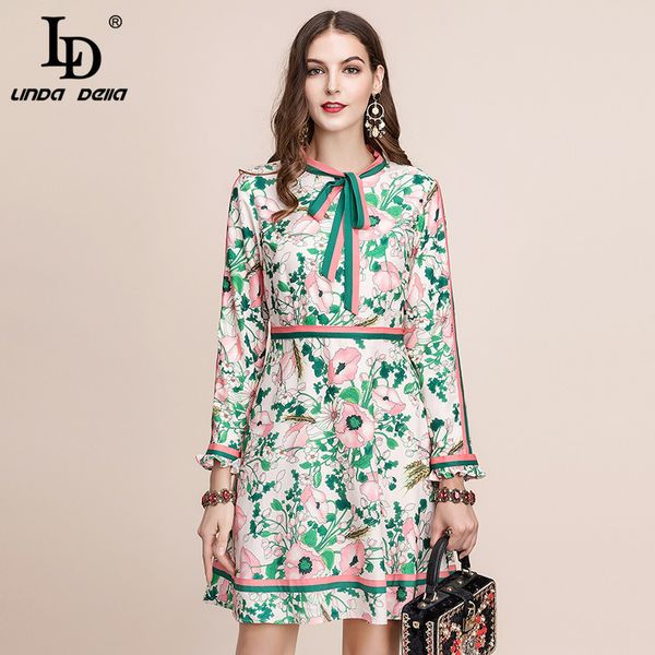 ld linda della autumn fashion runway long sleeve dress women's belted collar multicolor floral print vintage elegant dress 201204, Black;pink
ld linda della autumn fashion runway long sleeve dress women's belted collar multicolor floral print vintage elegant dress 201204, Black;pink