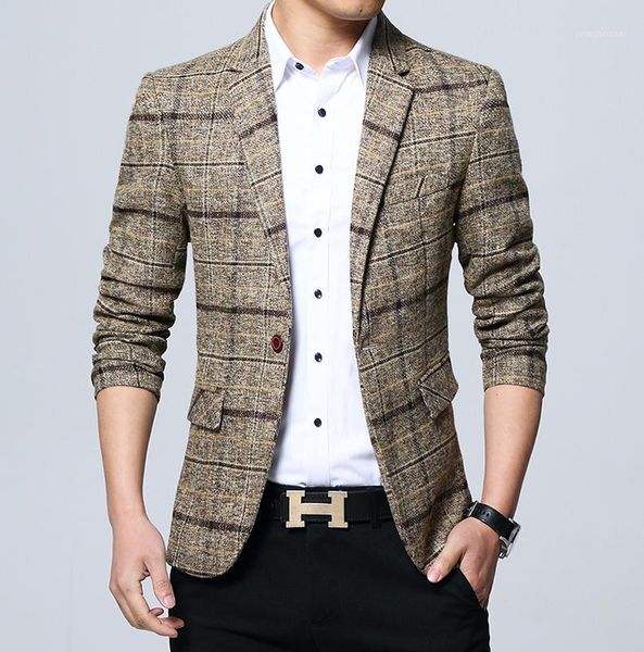 men's suits & blazers 2021 men blue gray khaki plaid wedding blazer slim fit plus size casual for business wear dress jackets coats1, White;black
men's suits & blazers 2021 men blue gray khaki plaid wedding blazer slim fit plus size casual for business wear dress jackets coats1, White;black